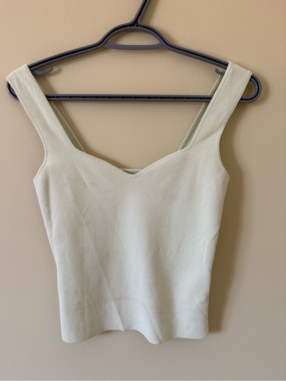 Vince Light Sage V-Neck Knit Tank